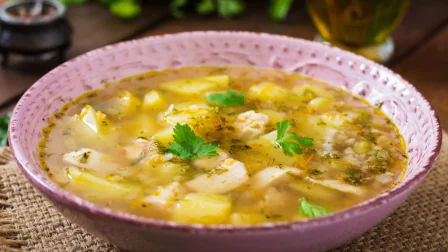 Суп гречаный с курицей (видео)