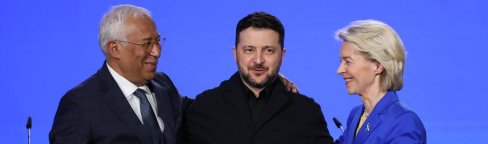 Антониу Кошта, Владимир Зеленский и Урсула фон дер Ляен