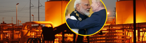 Нефтехранилище, Нарендра Моди, Владимир Путин