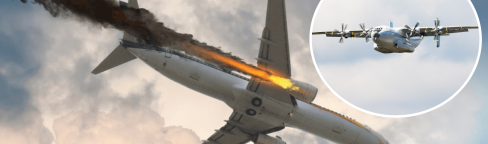 Самолет Ан-22 разбился в России