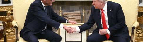 Фридрих Мерц и Дональд Трамп