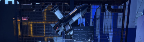 Дрон P1-SUN на выставке World Defence Show 2026