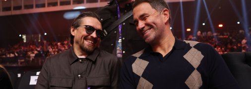 Олександр Усик та промоутер Едді Гірн