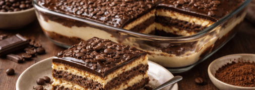 Кофейно-шоколадный трайфл без выпечки