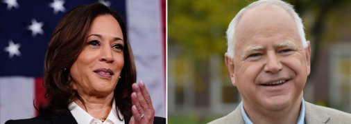 Камала Гарріс та Тім Волз