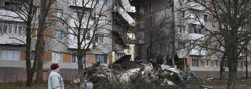 Бахмут після обстрілу