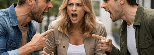 Молоді люди сваряться