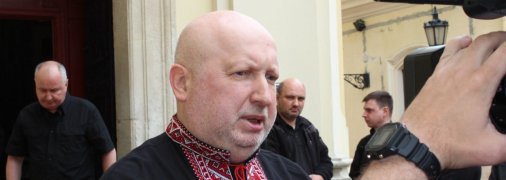 Олександр Турчинов на похороні Степана Кубіва у Львові