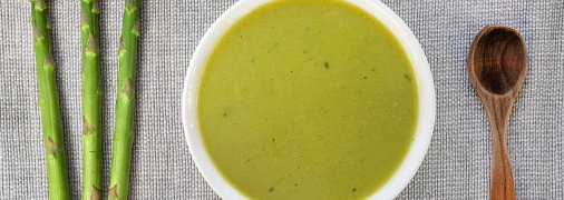 Вершковий суп зі спаржі