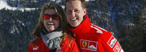 Михаэль Шумахер с женой Коринной
