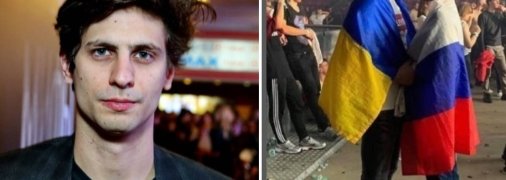 Ліворуч - Молочніков, праворуч - його пост про День Валентина