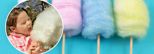 Девочка и сладкая вата