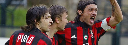 Андреа Пірло, Андрій Шевченко та Паоло Мальдіні