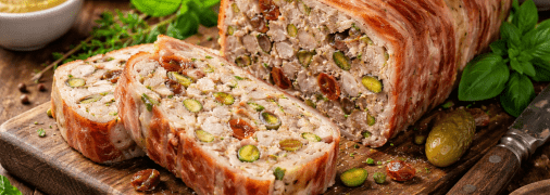 Мʼясний террін з фісташками