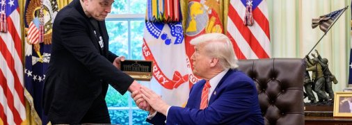 Илон Маск и Дональд Трамп