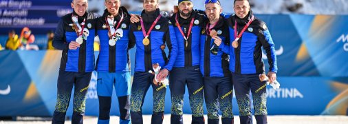 Украинские паралимпийцы заняли весь подиум в спринте