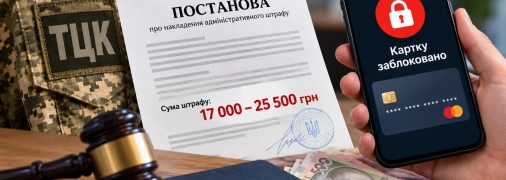 Штраф за нарушение правил воинского учета составляет от 17 000 до 25 500 гривен