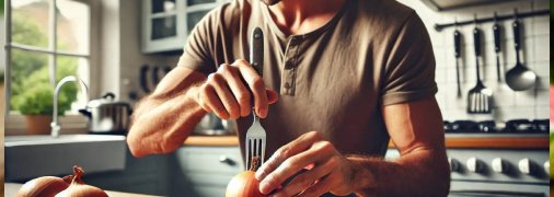 Цей метод допоможе просто подрібнити цибулю (зображення створено за допомогою ШІ)