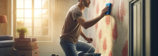 Есть действенные методы, которые помогут очистить обои от пятен (изображение создано с помощью ИИ)