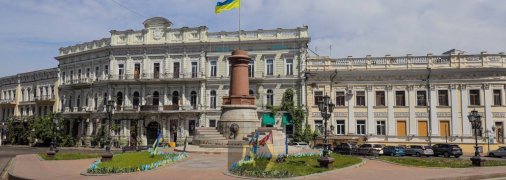 Меморіал, присвячений загиблим українським військовим, в Одесі