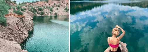 Радонове озеро приваблює туристів своєю красою