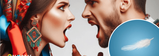 Украинцы ссорятся и перья