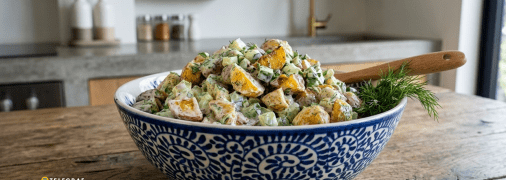 Салат из картофеля и огурцов