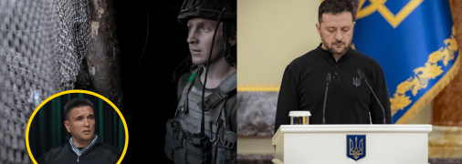 Военный ВСУ и президент Украины Владимир Зеленский