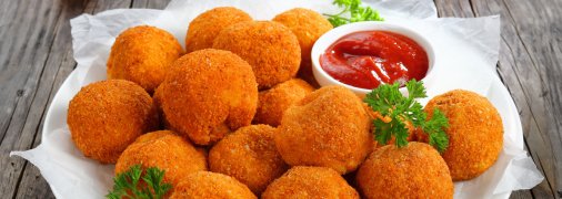 Закуска в греческом стиле: сырные крокеты