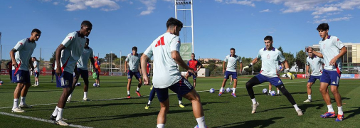 Тренировка сборной Испании