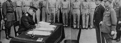 Японська делегація чекає на підписання Акту про капітуляцію