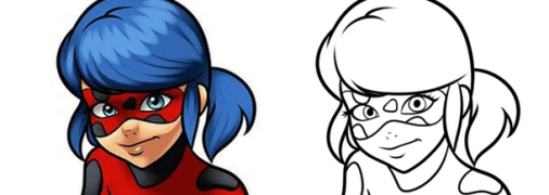 Раскраски для детей Леди Баг и Супер-кот