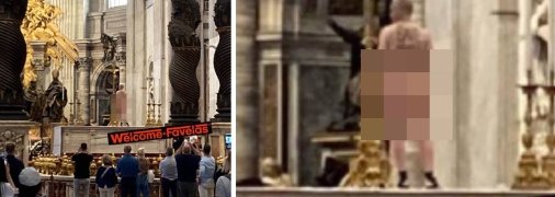Голий чоловік у Ватикані