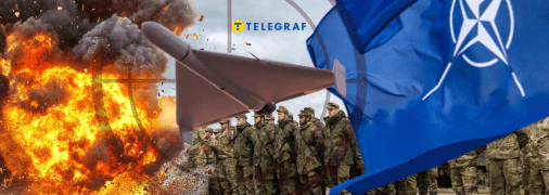 Вибух, дрон та прапор Альянсу