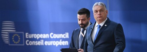 Премьер Венгрии Виктор Орбан на встрече Евросовета