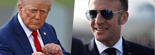 Дональд Трамп и Эммануэль Макрон