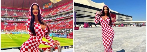 Івана на матчі збірної Хорватії