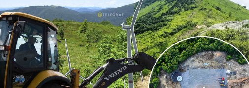 Строительство ветряков предполагает строительство дорог и прокладку коммуникаций. Фото Коллаж "Телеграфа"