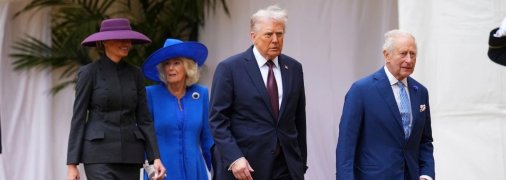 Дональд Трамп із королем Чарльзом