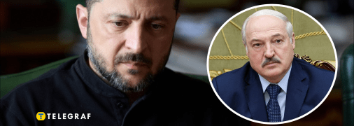 Володимир Зеленський та Олександр Лукашенко (зліва направо)