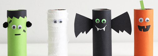 Поделки к Хэллоуину своими руками для детей из разных материалов