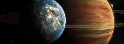 Юпитер и Земля