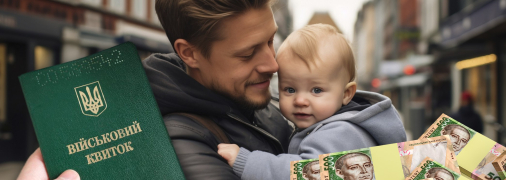 Як можуть бути пов'язані усиновлення та відстрочка? Колаж згенерований штучним інтелектом