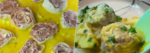 Ліниві пельмені з лаваша