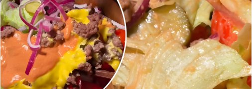 Салат «Чизбургер»