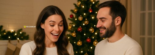 Хлопець дарує дівчині подарунок