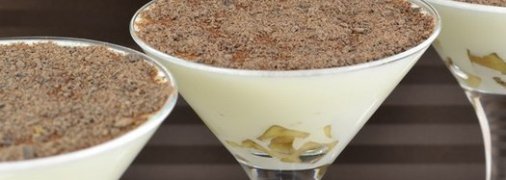 Сметанное желе с бананами