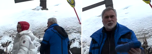 Валерій Меладзе та його дружина у французькому Куршавелі