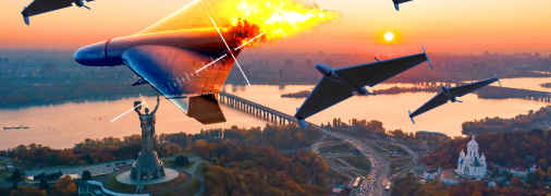 Шахеды над Киевом Коллаж: "Телеграф"