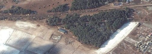 Колонна российских войск под Киевом